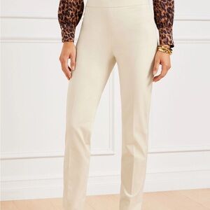 Talbots Chatham Cotton Bi-Stretch Slim Ankle Pants - Solid